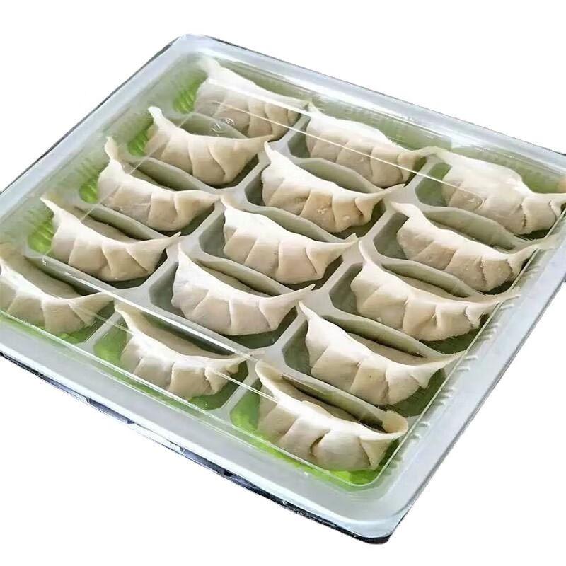 Einweg-Aufbewahrungsbox für Knödel mit 12 Fächern und Deckel