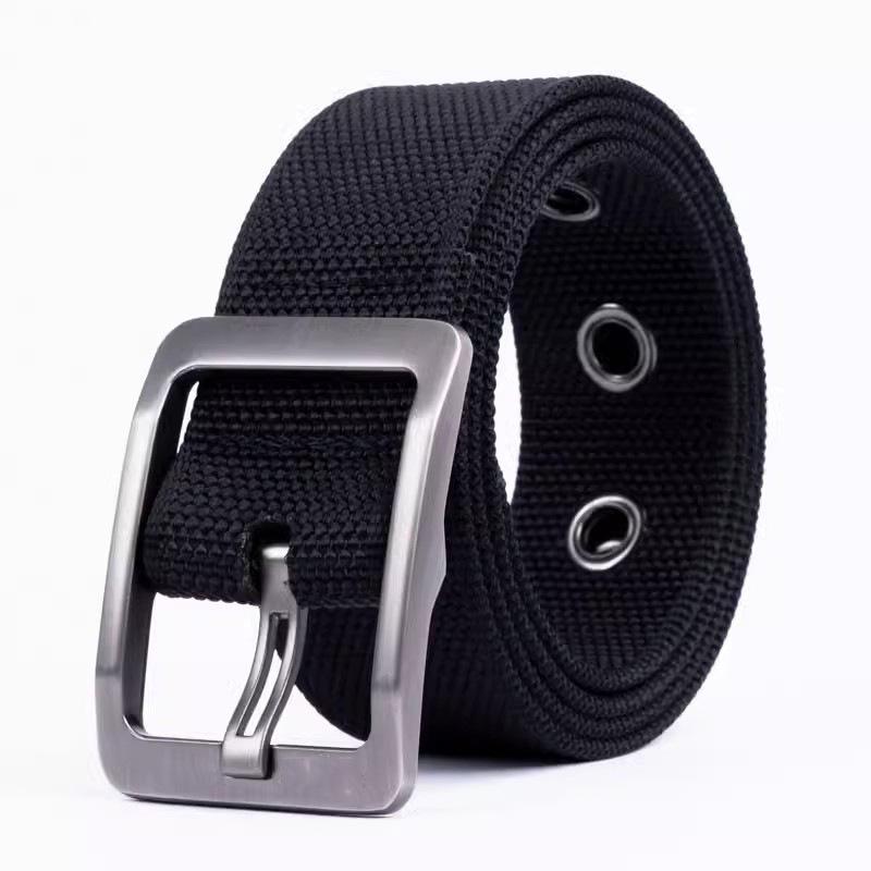 Men'S Belt Autumn Blue Canvas Casual Nylon Pin Buckle Belt Belt