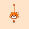 Cute 3D Silicone Coin Wallet Anime Soft Headphone Storage Bag Red Panda Pendant Coin Purse Gift