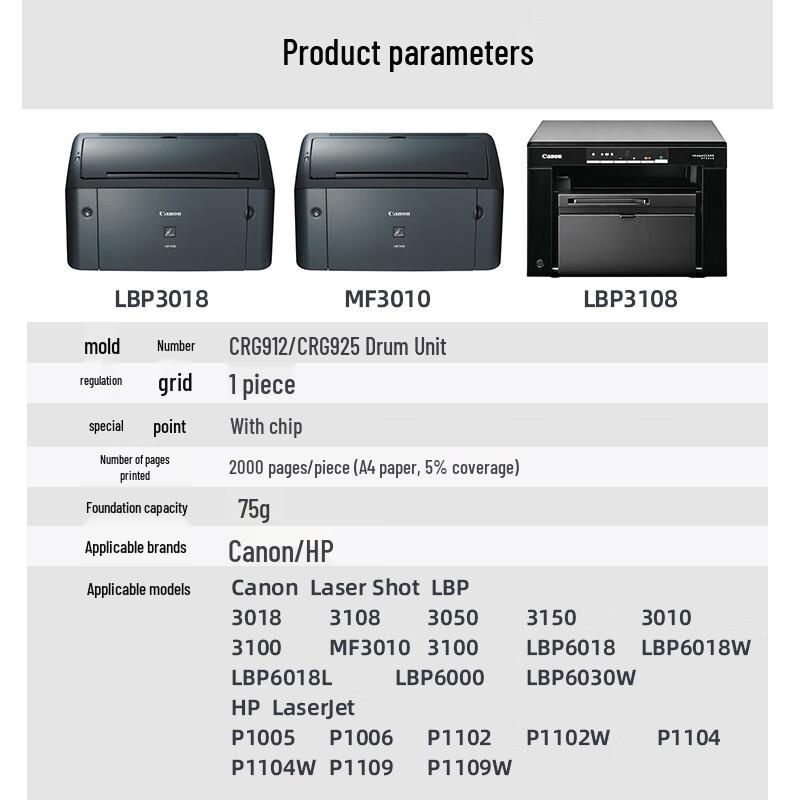 V4INK CRG912/CRG925 Compatible Black Toner Cartridge