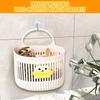 Wall Baskets Wall Mounted Storage Basket With Hook No Drill Organizing Bag With Hook Over Door Bathroom Organizer For Kitchen