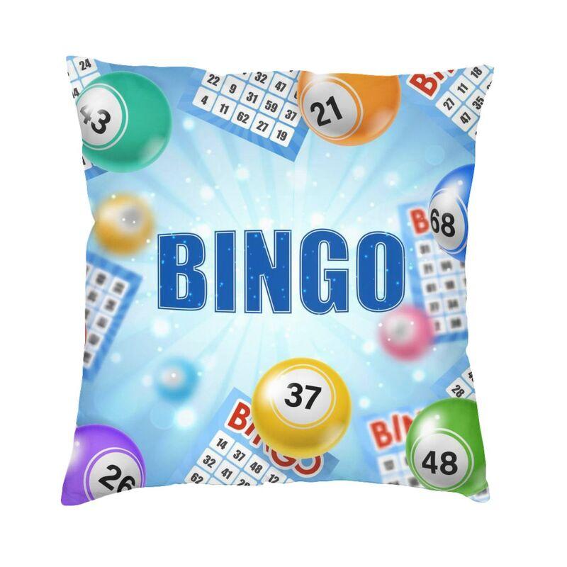 

Nordic Style Bingo Queen Bingo Player Paper Game Cushion Covers xcm Velvet Pillow Case Car Square Pillowcase Home Decorative 30cmx30cm