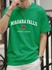 Cascate del Niagara Ontario Canada Stampa Maglietta Per Uomo Moda Estiva Maglietta Cotone Abbigliamento Casual Comoda Morbida Manica Corta