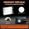 LED License Plate Tag Lights Compatible with Durango 2014 2015 2016 2017 2018    , 6500K White Tag Light Assembly Replacement, Clear Lens Tag Lamp,