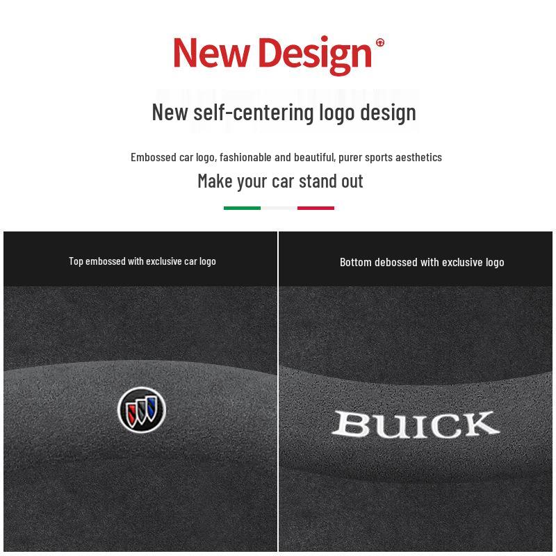 Buick Leather Steering Wheel Cover for Regal, Excelle, LaCrosse, Verano, GT, GL6, Encore, GL8, Envision.