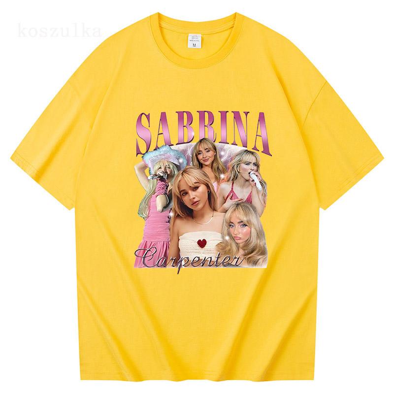 Sabrina Carpenter Short n' Sweet Album T Shirt Unisex/Women Clothing Harajuku Vintage Unisex Cotton Graphic T Shirts Kawaii Clothes