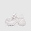 Fashion Versatile Two-wear Daddy Shoes for Women 2025 New Summer Platform Heightened Cut-out Breathable Silver Casual Shoes