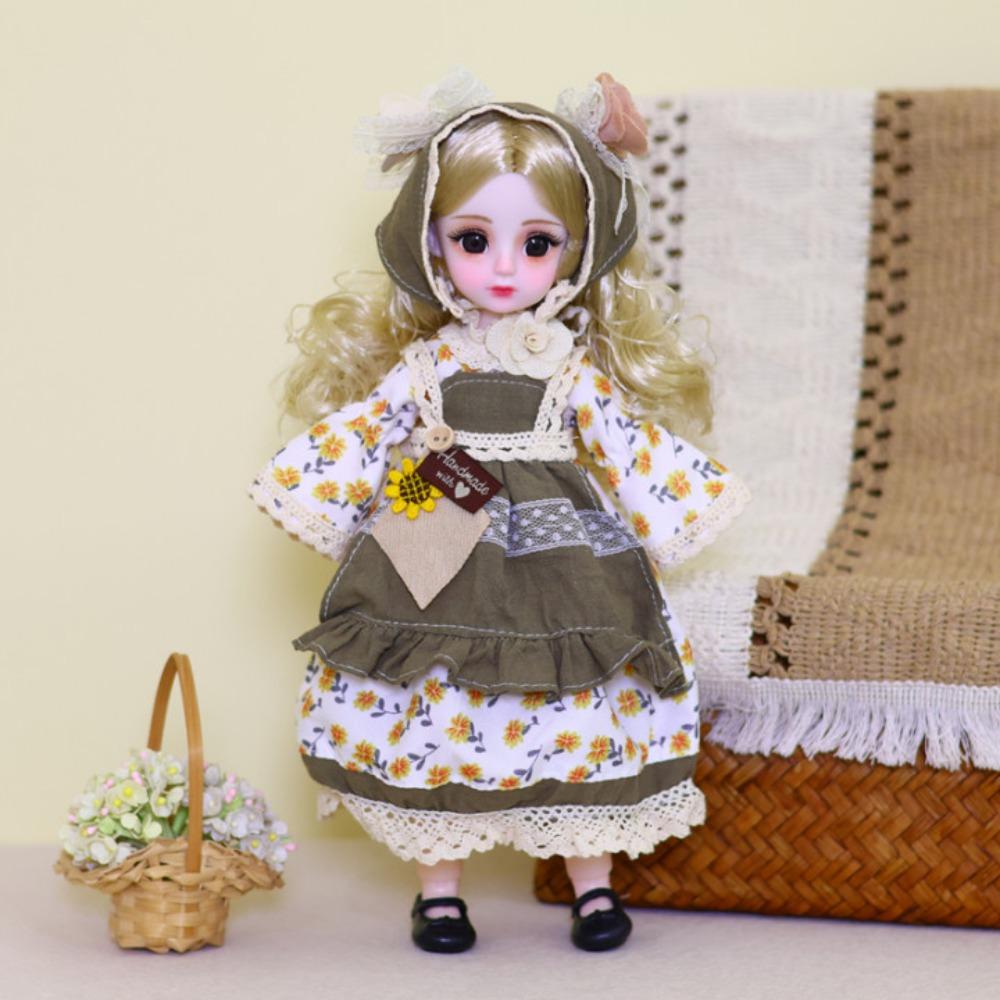 Attractive Eyes 30cm Bjd Doll with Clothes 1/6 SD Princess Makeup Ball Joint Doll  Toddler