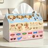 Cute Dog Material 1pc Tissue Box Car Easy Atmospheric Travel Gift Tissue Box Car Interior Exquisite Elegant Car Decoration Gift Tissue Box Car Interio
