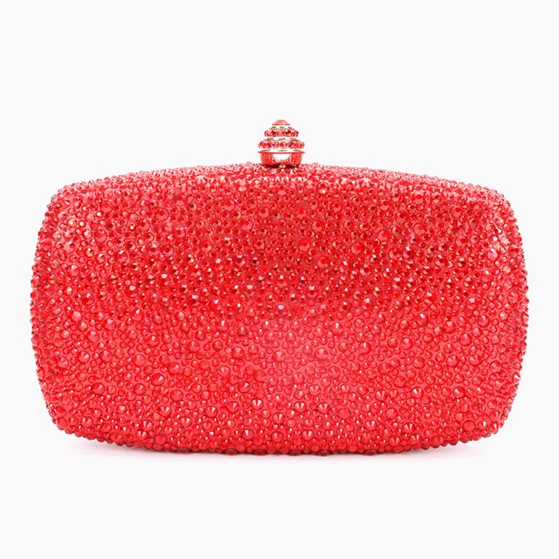 Evening Clutch Bags Green Bridal Clutches Bags Crystal Bridal Stones Purse Lady Party Wedding Rhinestone Women Shoulder Handbag