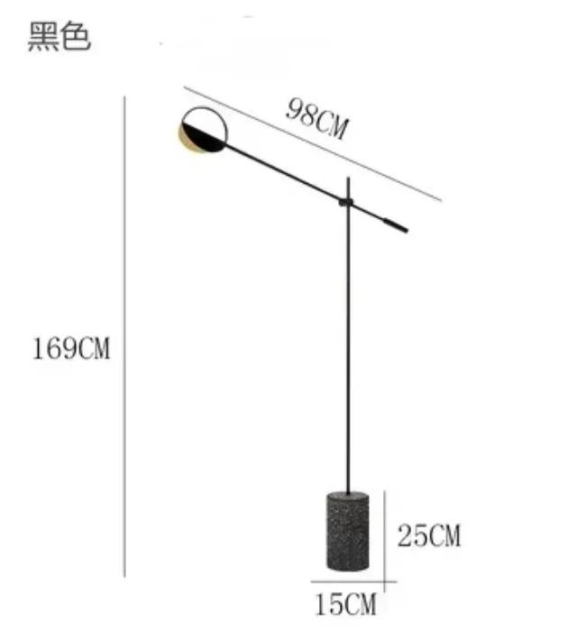 American Post-modern Light Luxury Art Bedroom Study Fashion Personality Creative Marble Living Room Floor Lamp LED Lights