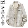 Men's Retro American Tie-Dye Oversized Casual Shirt Jacket