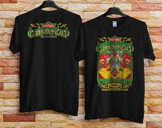 

High Times 26-я ежегодная футболка Amsterdam Cannabi - Перепечатка - Funnymugsandshirts XL