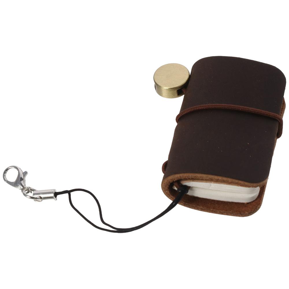 Tagebuch für Reisende, Notizbuch mit Ledereinband und Riemen, Taschentagebuch, kleines Miniatur-Notizbuch