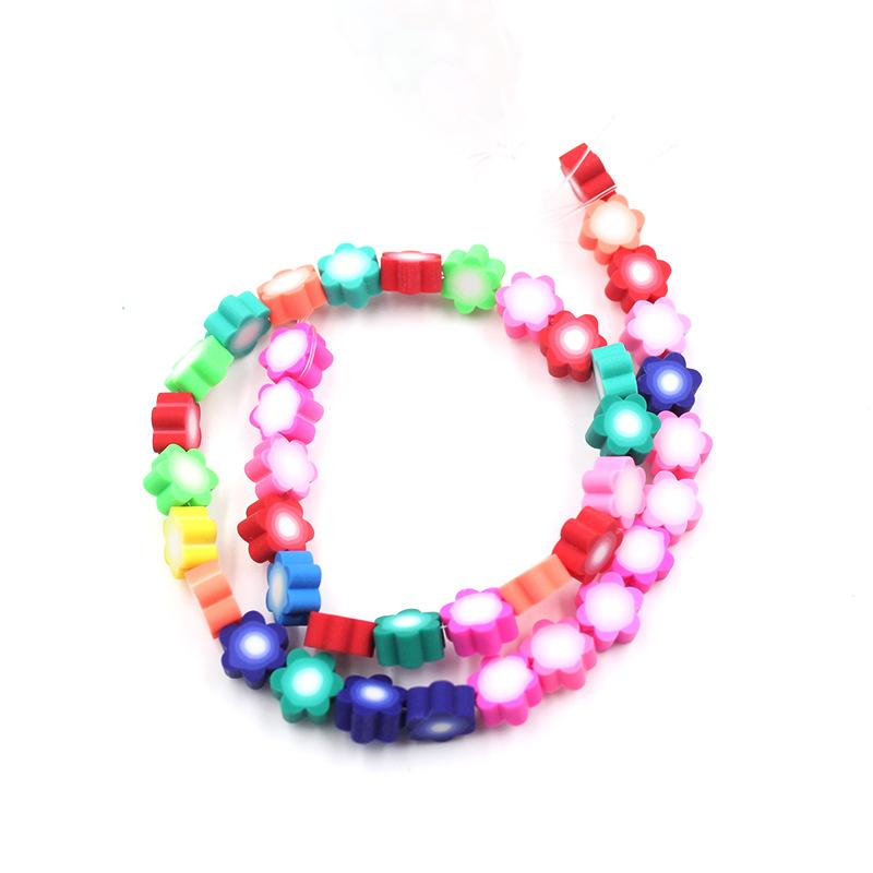 Soft Pottery Beads Beaded Handmade Materials Diy Jewelry Accessories Mobile Phone Chain Bead Separation Mixed Color Soft Pottery Loose Beads