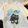 Voice Call Cat Japanese Style T Shirt Men Women Fashion Tshirts Summer Tops Cotton Loose Street Hip Hop T-Shirts 5XL