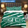 3PCS Football Club Emblem Printed Soft Bedding Set,Including 1pc Duvet Cover And 2pcs Pillowcases Perfect for Bedroom, Dormitory, Fan gift