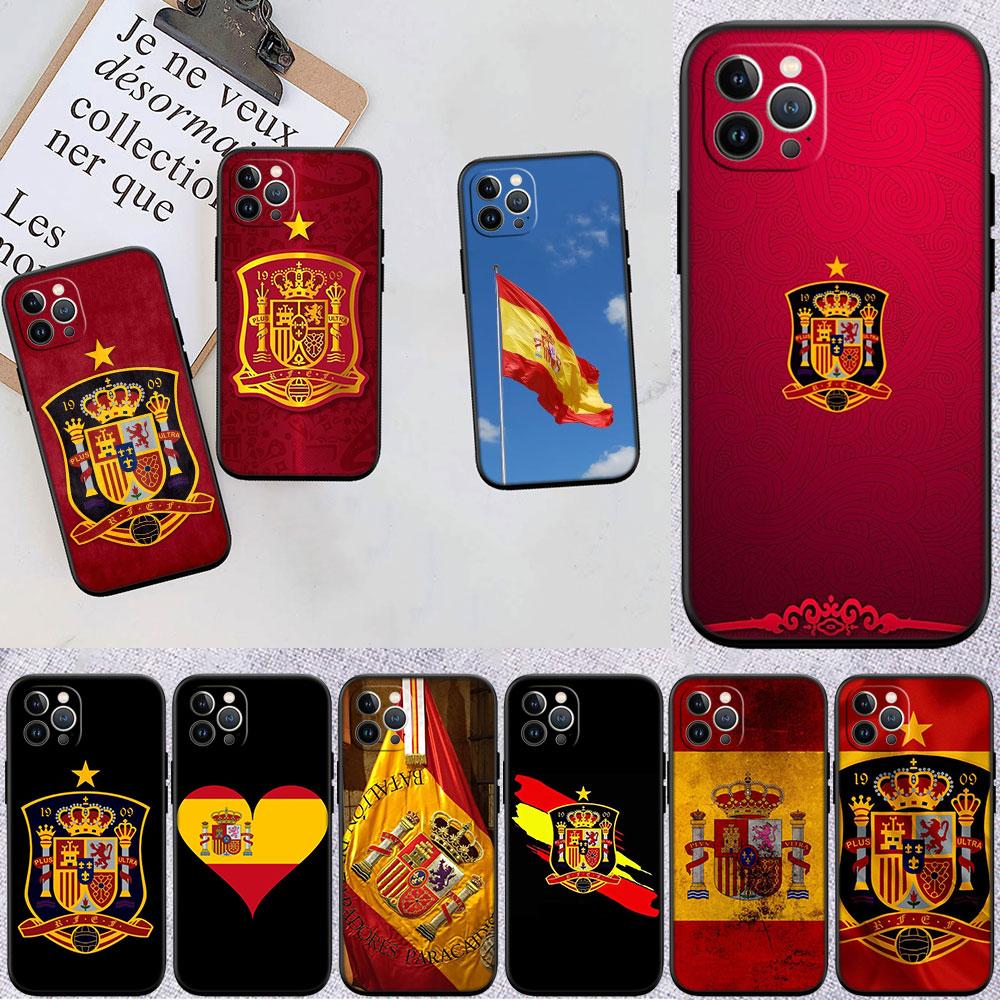 PP57 Spain Flag Soft Shell Phone Case for Xiaomi Xiaomi Poco M4 M5 M6 M7 X3 X6 X7 F8 Ultra Pro GT NFC