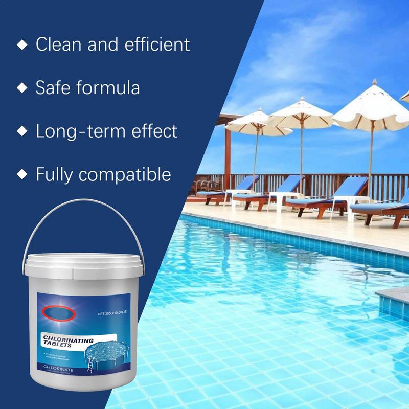 Pool Cleaning Tablet Long-Lasting Effervescent Tablets Water Care Pool Tablets For Swimming Pools And Hot Tubs
