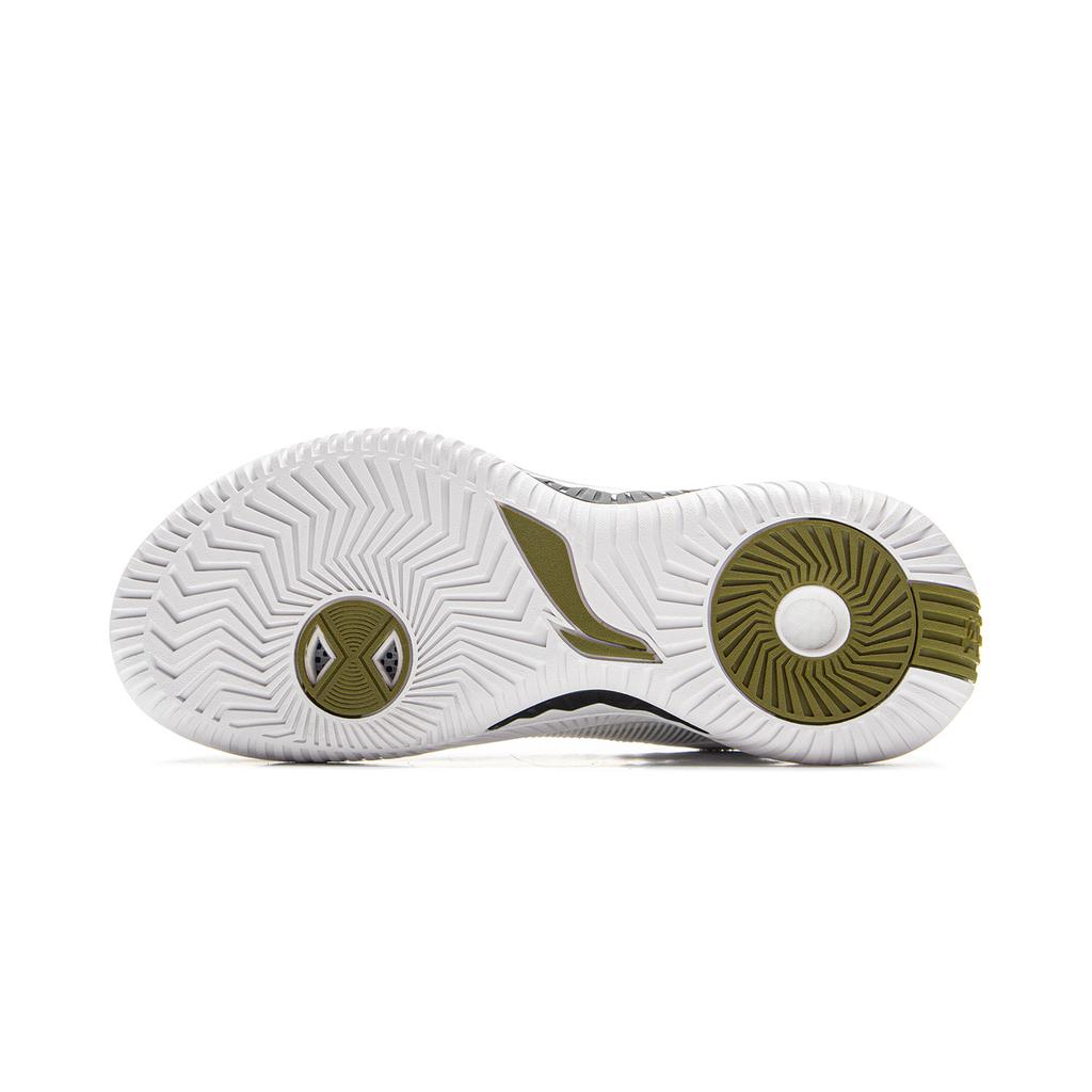 New LiNing Storm 10 Cushioning Slip Resistant Breathable Rebound Low Top Basketball Shoes Men's White ABFV017-1