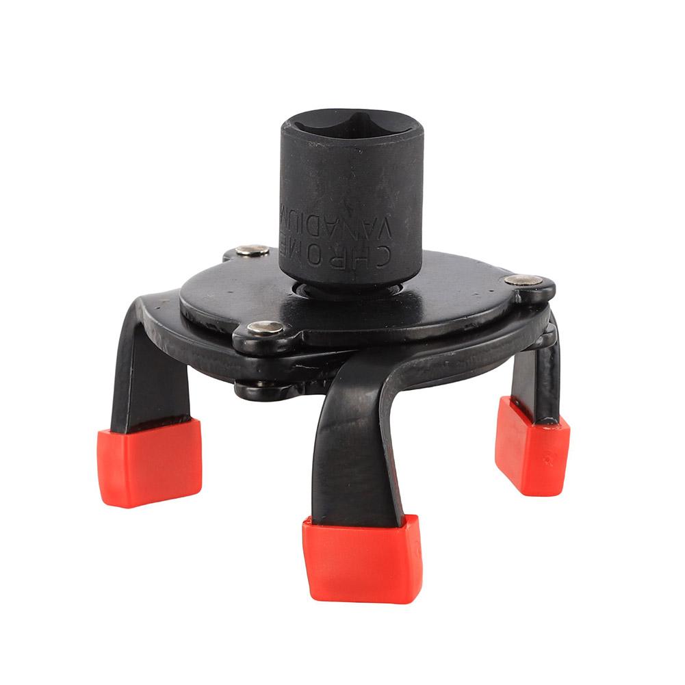 High Quality Universal 3 Jaw 3/8" Car Adjustable Oil Filter Remover Wrench Tool 60mm to 95mm 2.4" to 3.7" Auto Accessories