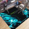 Gaming Esports Neon Lights Geometric Controller Pattern Carpet Mat for Boys Bedroom Gaming Living Room Home Decoration Rug