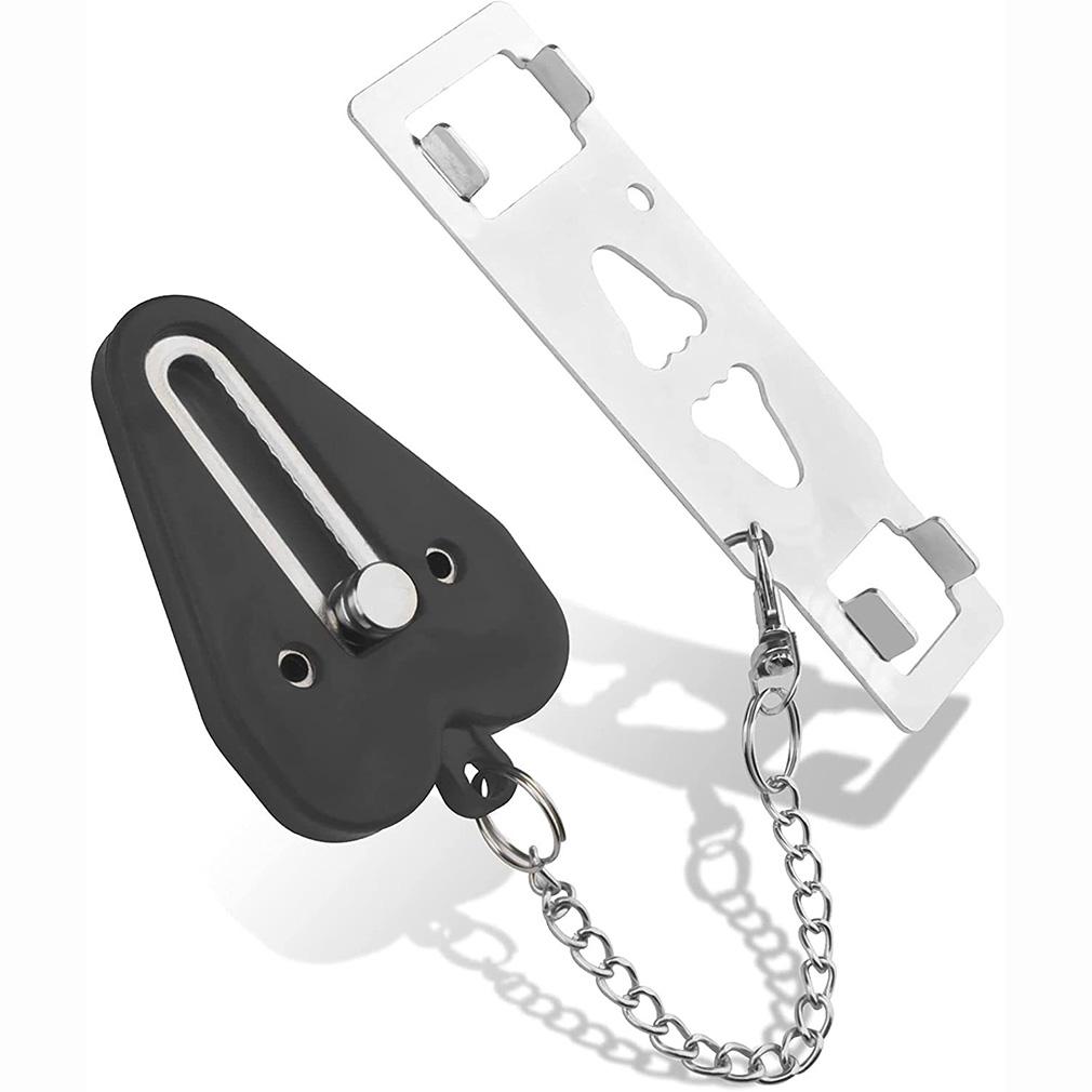 Tragbares Doppelloch Türschloss Lockdown Sicherheitsverschluss Tür Zusätzliches Schloss Innentür Schließfach Sicherheitsvorrichtungen Dropshipping Großhandel