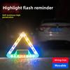 Solar Car Visor Strobe Flashing Lamp Interior Windshield LED Decoration Lamp Triangle Frame Emergency Parking Signal Strobe Lamp