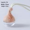 Transparent Square Glass Car Diffuser Bottle with Refillable Lanyard Pendant