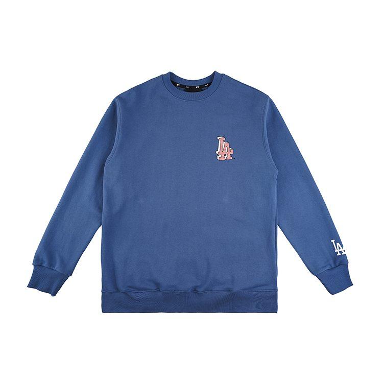 MLB Trendy Clothing Sweatshirts Unisex Blue Crew Neck Moderate Regular 31MT02041-07U