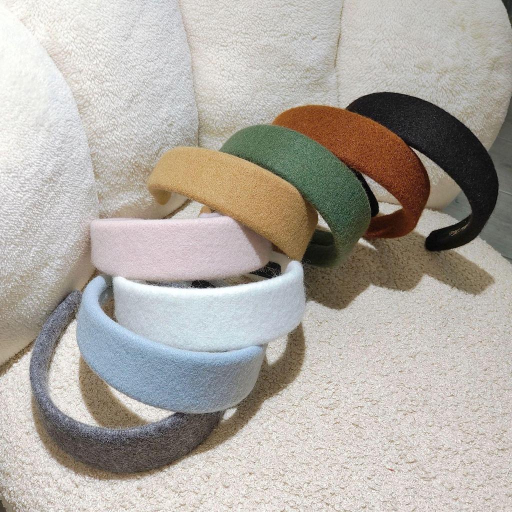 Autumn & Winter Woolen Wide-Brim Headband: Versatile, Fashionable Hair Accessory for Women