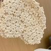 Handmade Knit Skullies Caps Solid Color Beanies Cap Ethnic Style Crochet Flower Hat  Ladies