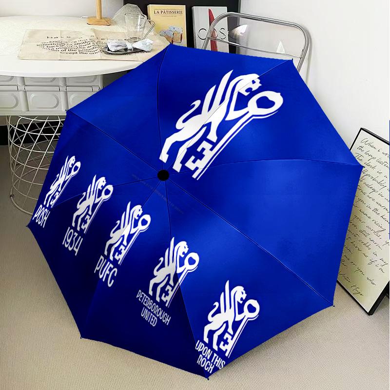 Peterborough Crest Automatic Folding Umbrella - 8-Rib Travel Umbrella with Auto Open/Close & Portable Gifts for holidays or birthdays