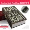 Cross-Border E-commerce Book Safe with Password Lock - Creative Storage Box & Metal Piggy Bank
