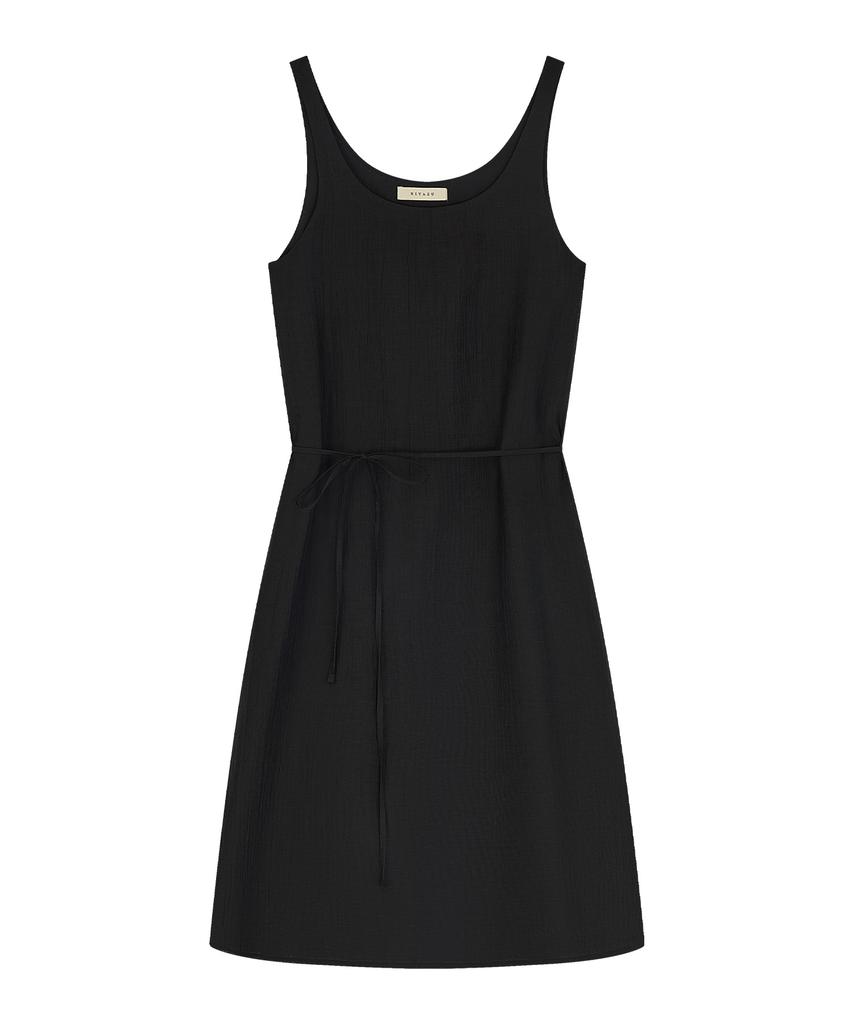 Siyajyu Sia8043 See-Through Layered Wrinkle Dress_Black