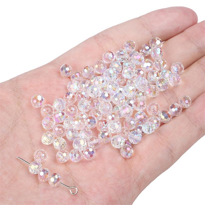 

Стеклянные хрустальные и жемчужные квадратные бусины в форме сердца для браслетов ручной работы своими руками 96 faceted balls 6x5mm, 20 pieces/pack