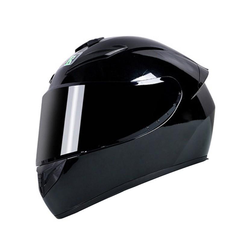 Full Face Motorcycle Helmet Adults ABS Material 3C Certified All Season Universal Fit With Visor