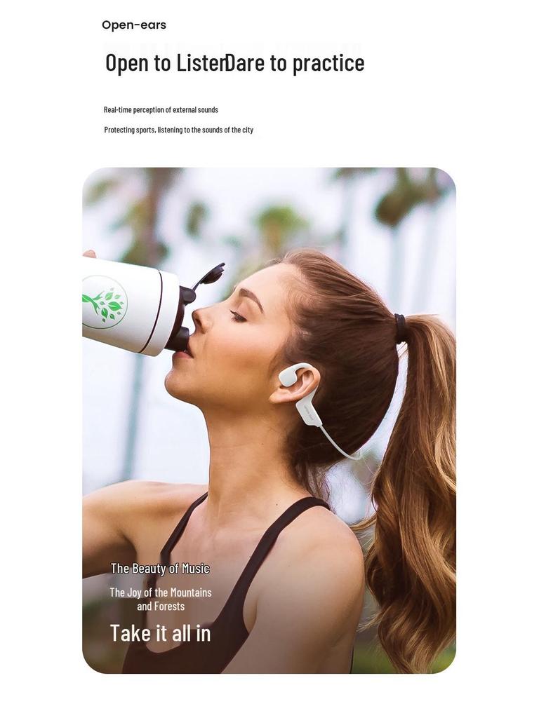 AS22 OPENEAR Rondo Bluetooth Outdoor Sports Noise-Canceling Ergonomic Bone Conduction Headphones
