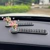 2025 Car Phone Number Plate: Temporary Parking Sign & Creative Interior Ornament