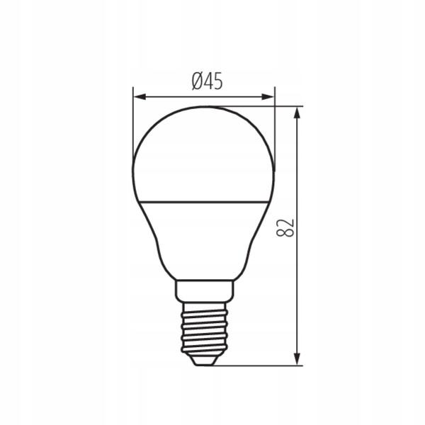 Kanlux Bilo Bulb 6.5W=60W E14-Ww 806 Lm Warm Color 1 Pc