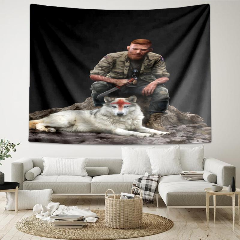 Far Cry Print Tapestry, Backdrop, Easy Setup, Ideal for Bedroom, Office & Living Room, with Aesthetic Wall Hanging Decor.