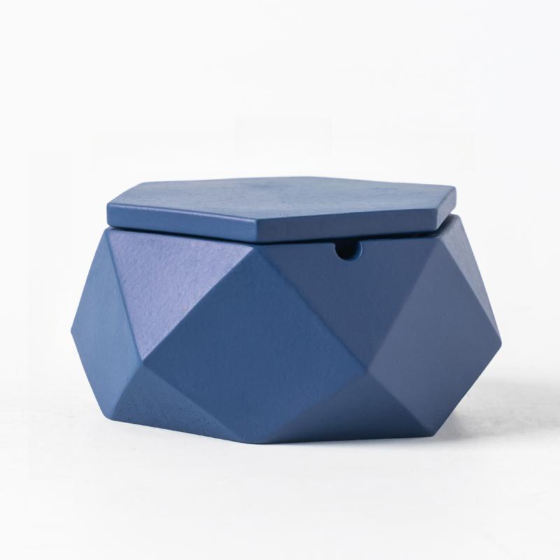 Ashtray Ins Wind Simple Modern with Cover Home Living Room Creative Personality Trend Anti-flying Ashtray