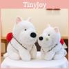 White Highland West Terrier Avocado Backpack Plush Toy Dog Doll Kids Gift