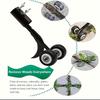 Vertical Manual Weeding Tool with Wheel,Garden Gap Weeding Hook, for Lawn, Yard, Backyard, and Driveway Maintenance, Handheld Gap Weeding Tool