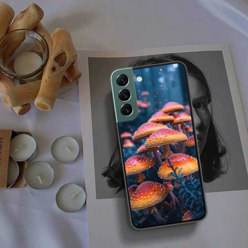 Fungal Aesthetics Phone Case For Samsung Galaxy S22 S25 Ultra S21 S10 Plus S26 Edge S20 S23 S24 FE Cover Silicone Soft TPU C