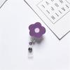 JESJELIU Flower Retractable Nurse Chest Badge Reel Clip Holder Students Doctor Work ID Card Holder Keychain Gifts Accessories