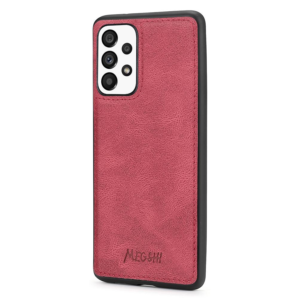 MEGSHI 017 Série Pro Samsung Galaxy A32 4G (Verze EU) Odnímatelné kožené pouzdro Magnetická absorpce Peněženka na zip Nárazuvzdorný kryt