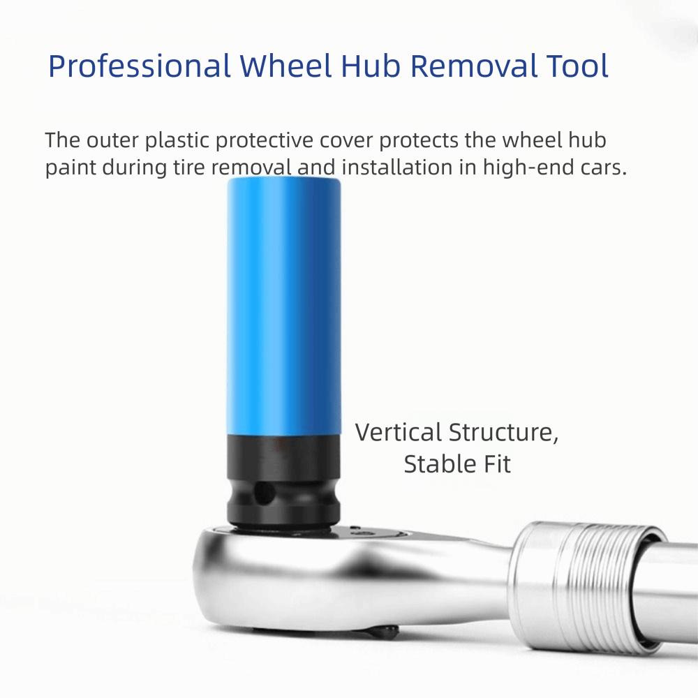 Thin Wall Drive Wheel Protector Plastic Sleeve Metric Size Impact Socket Deep Socket Color Coded Lug Nut Socket