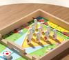 Bouncing Chess Catapult: Wooden Two-Player Battle Game for Parent-Child Interaction & Educational Fun