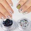Paillettes Holographiques Carrées pour Nail Art Argentées Laser Scintillantes Paillettes pour Ongles Décoration Accessoires Manucure Métalliques Design d'Ongles